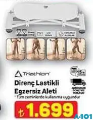 TRİATHLON DİRENÇ LASTİKLİ EGZERSİZ ALETİ fiyat ve kampanya bilgisi